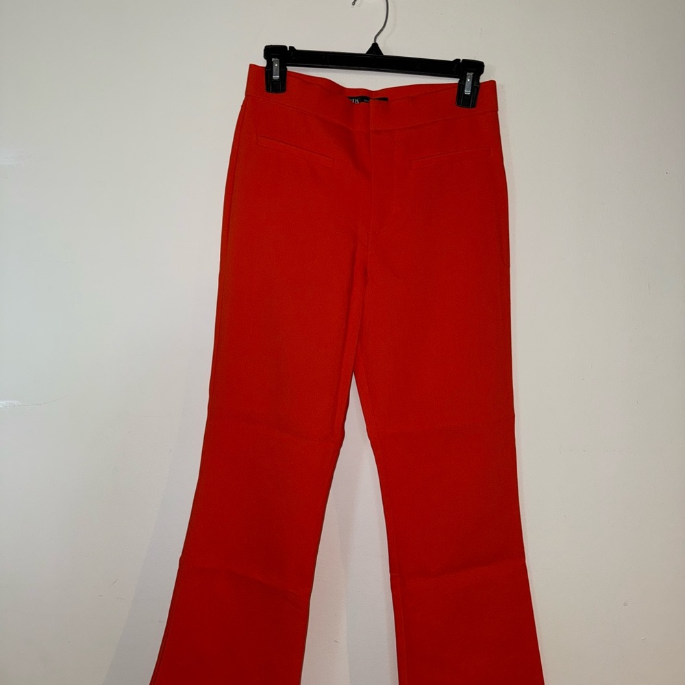 Zara Bold Orange Trousers BRAND NEW
